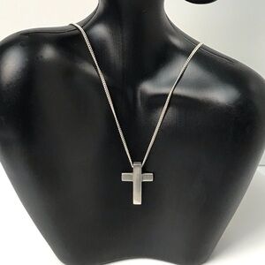 GUCCI Silver Ag925 Cross Necklace ❤️